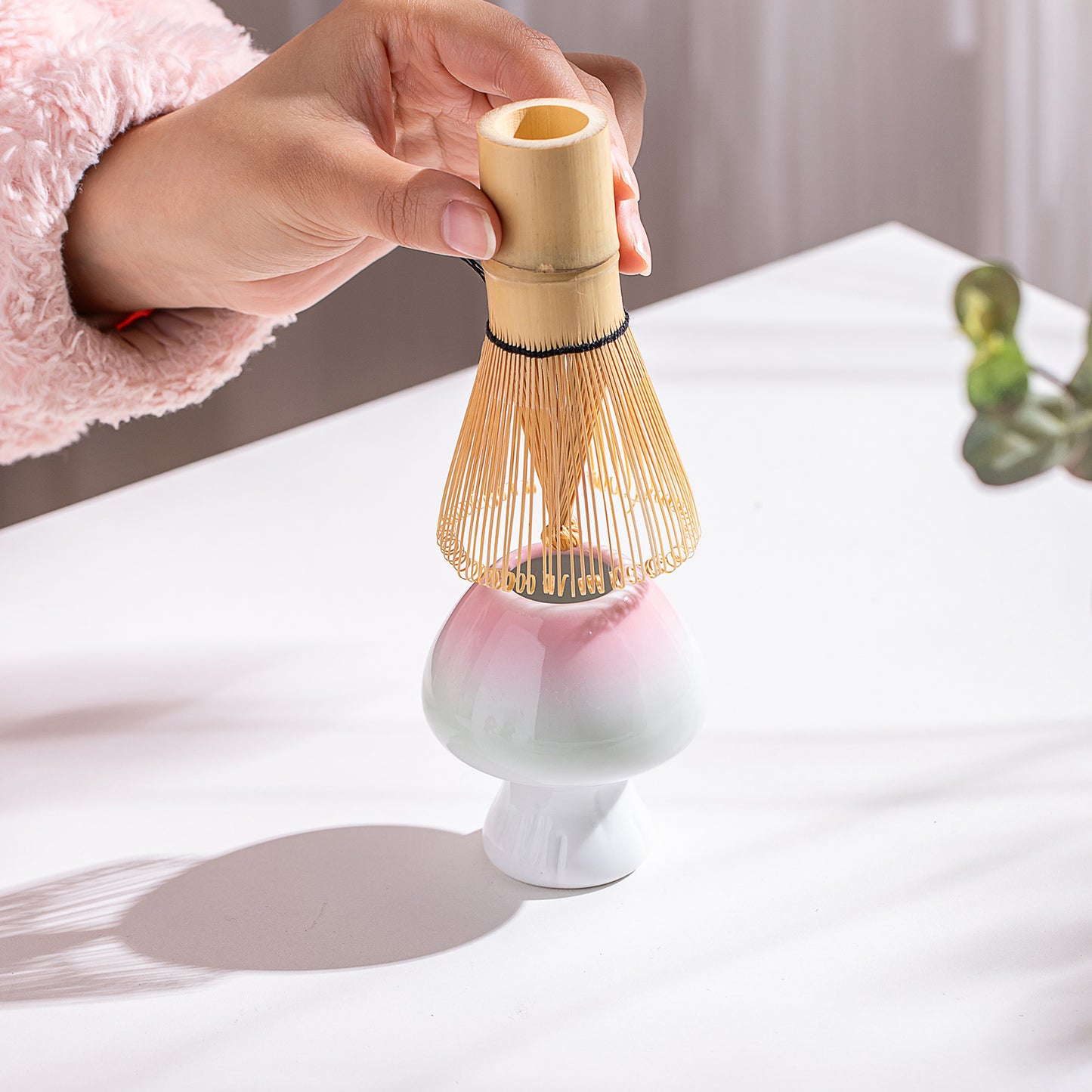 Bamboo Whisk and Holder