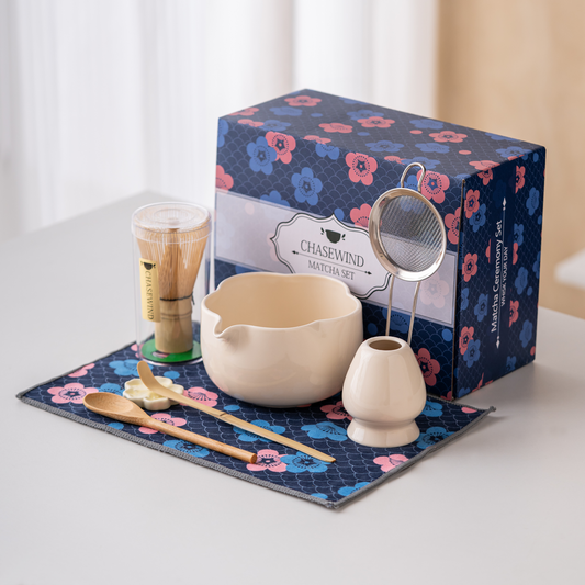 Petal-Shaped Matcha Set 500ml