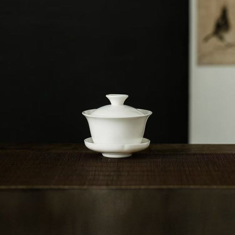 White Dehua Porcelain Gaiwan 100ml