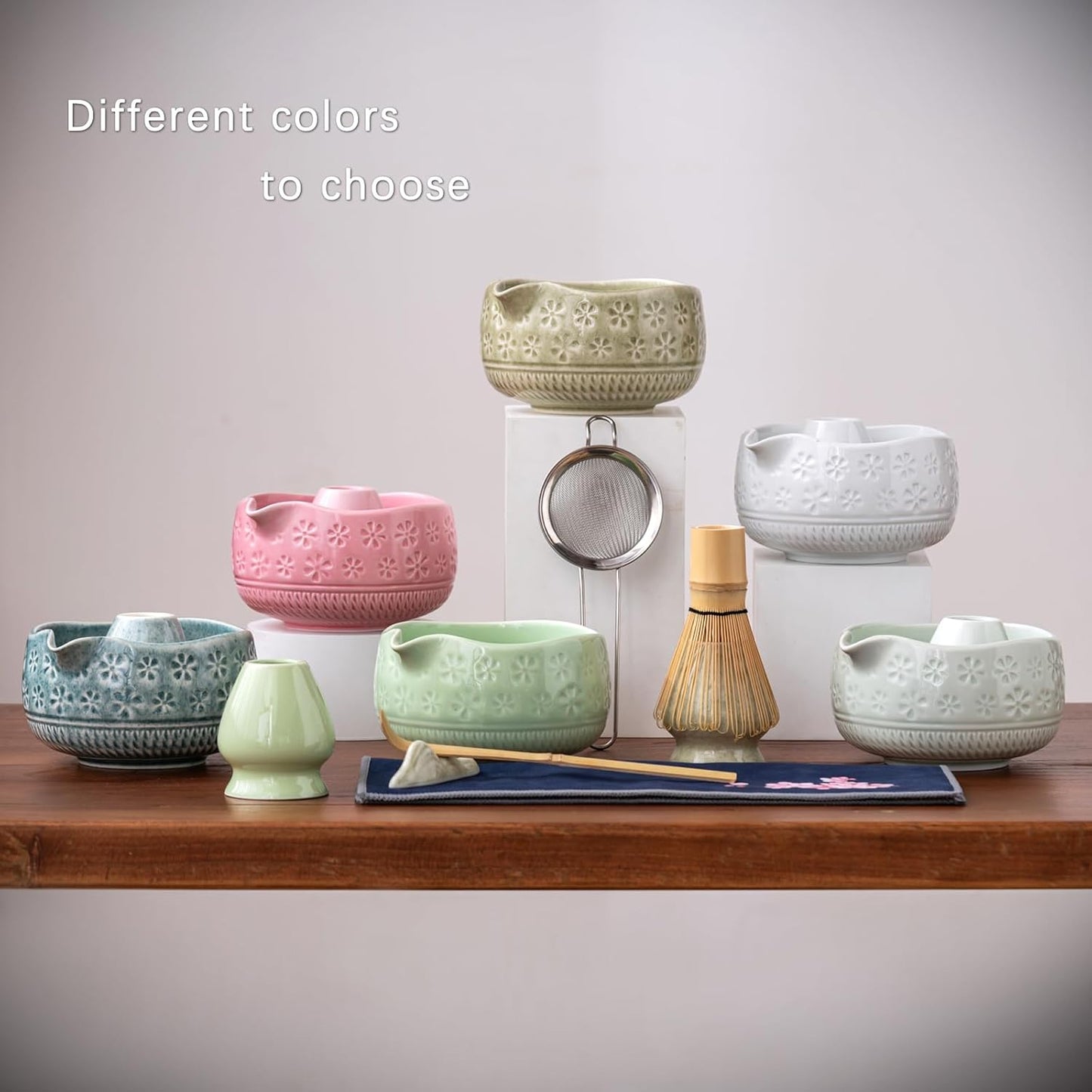 White Sakura Matcha Set