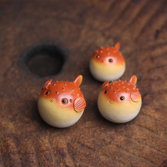 Set of 3 Puffer Tea Pet