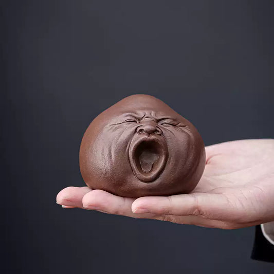 Funny Yawning Zisha Teapet