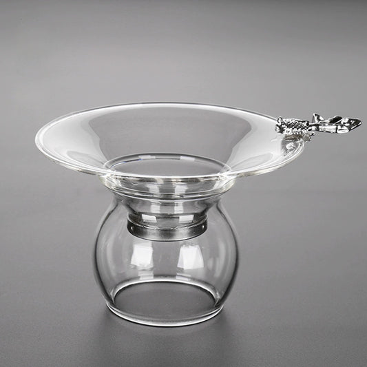 Fish Glass Tea Strainer