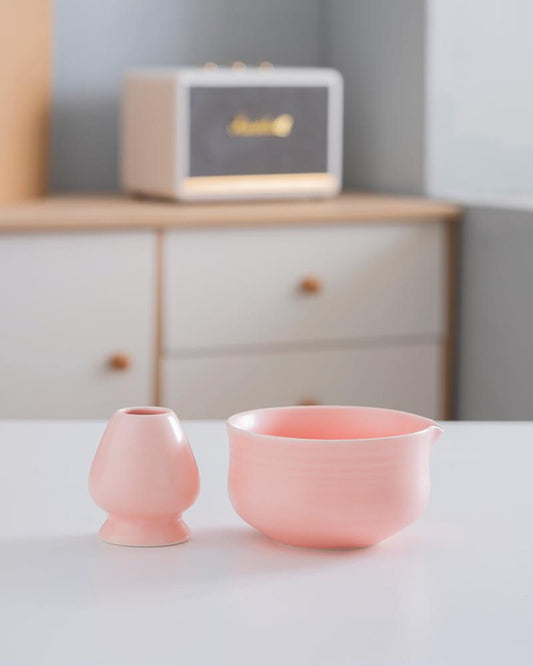 HandC-painted Plum Blossom Matcha Set 450ml