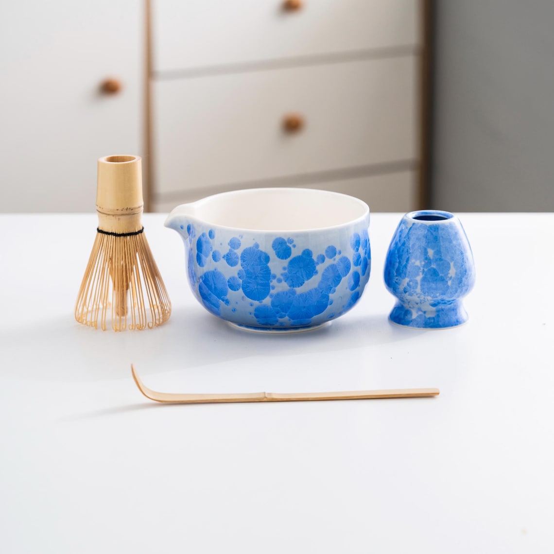 Crystal Flower Matcha Set 450ml