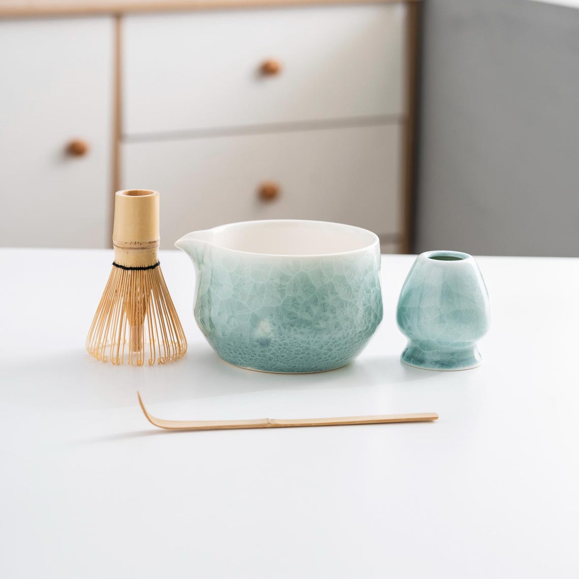 Crystal Flower Matcha Set 550ml