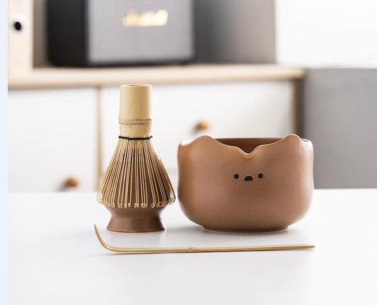 Brown Bear Matcha Set 600ml