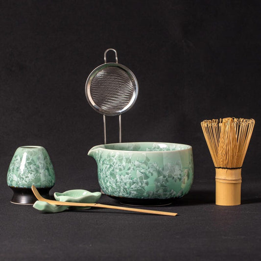 Crystalline Glaze Matcha Set 450ml