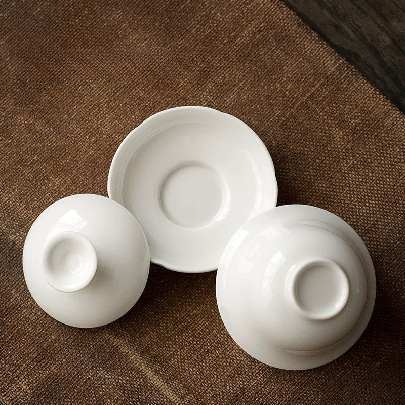 White Dehua Porcelain Gaiwan 100ml