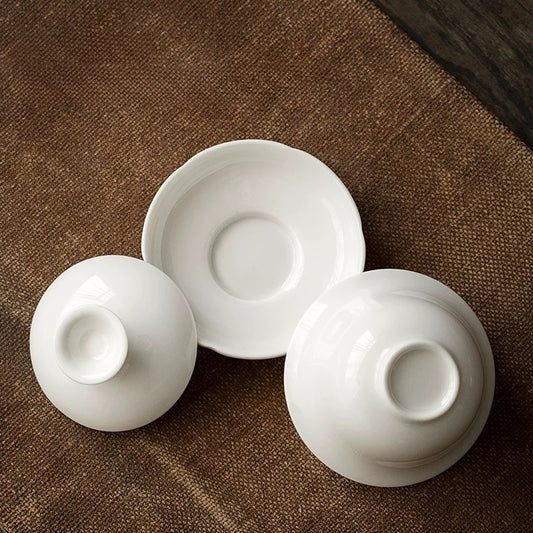 White Dehua Porcelain Gaiwan 100ml