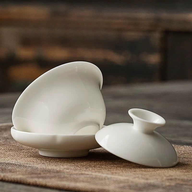 White Dehua Porcelain Gaiwan 100ml