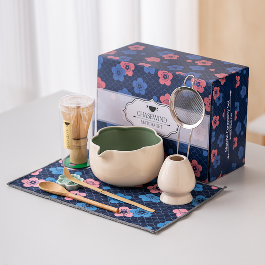 Petal-Shaped Matcha Set 500ml