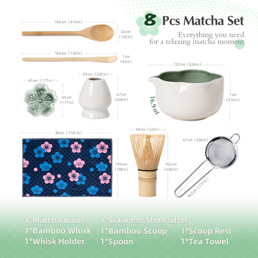 Petal-Shaped Matcha Set 500ml