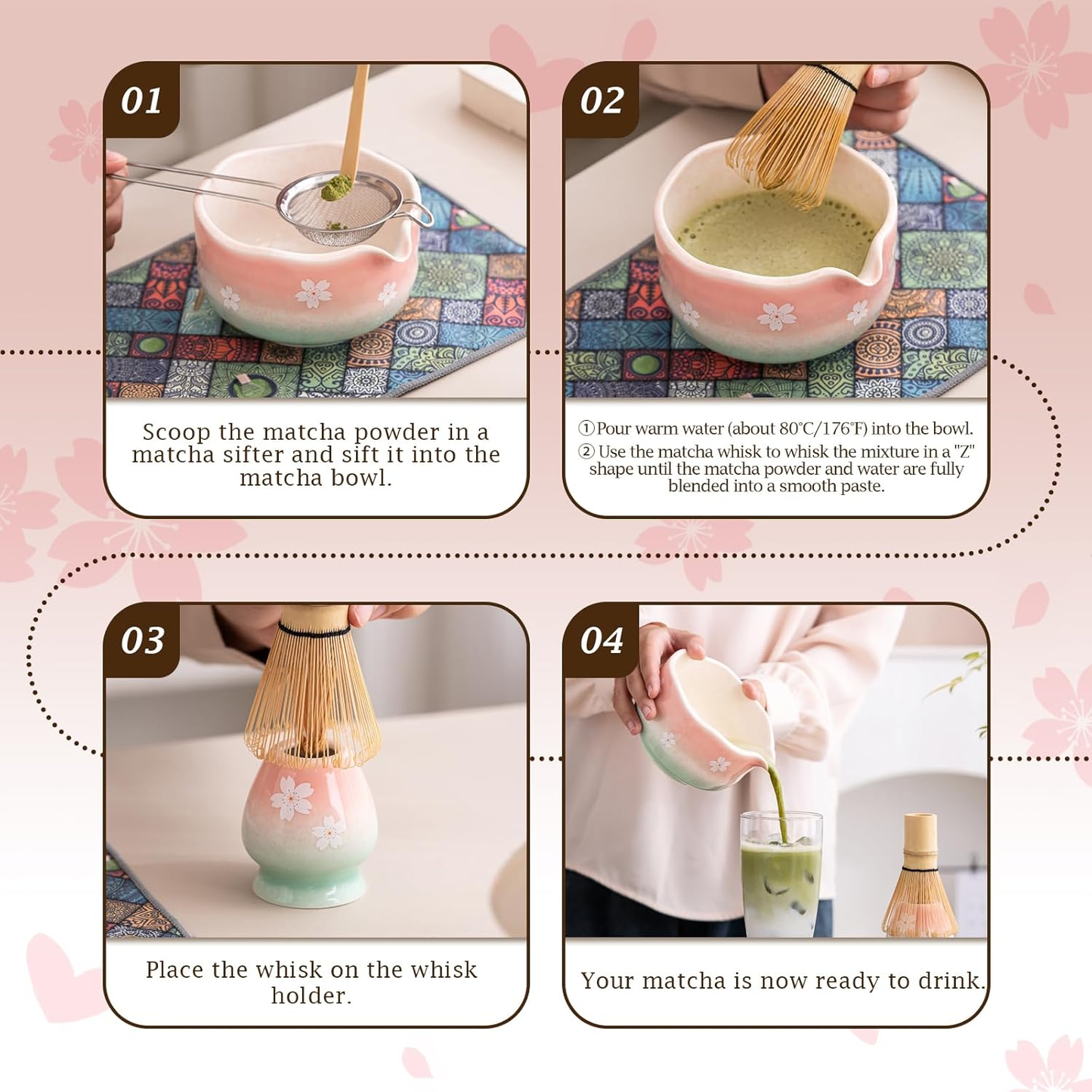 Sakura Matcha Set 500ml