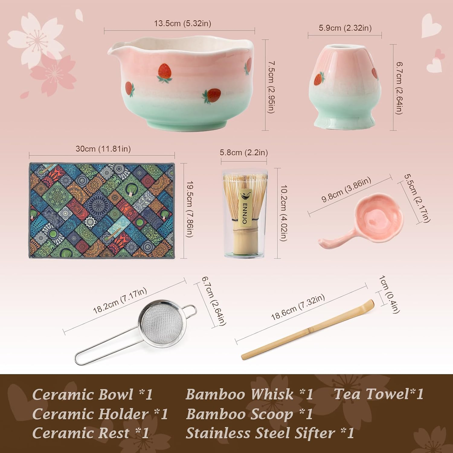 Strawberry Matcha Set 500ml