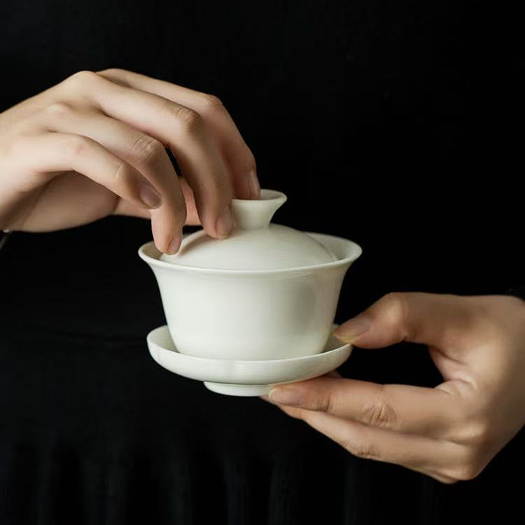 White Dehua Porcelain Gaiwan 100ml