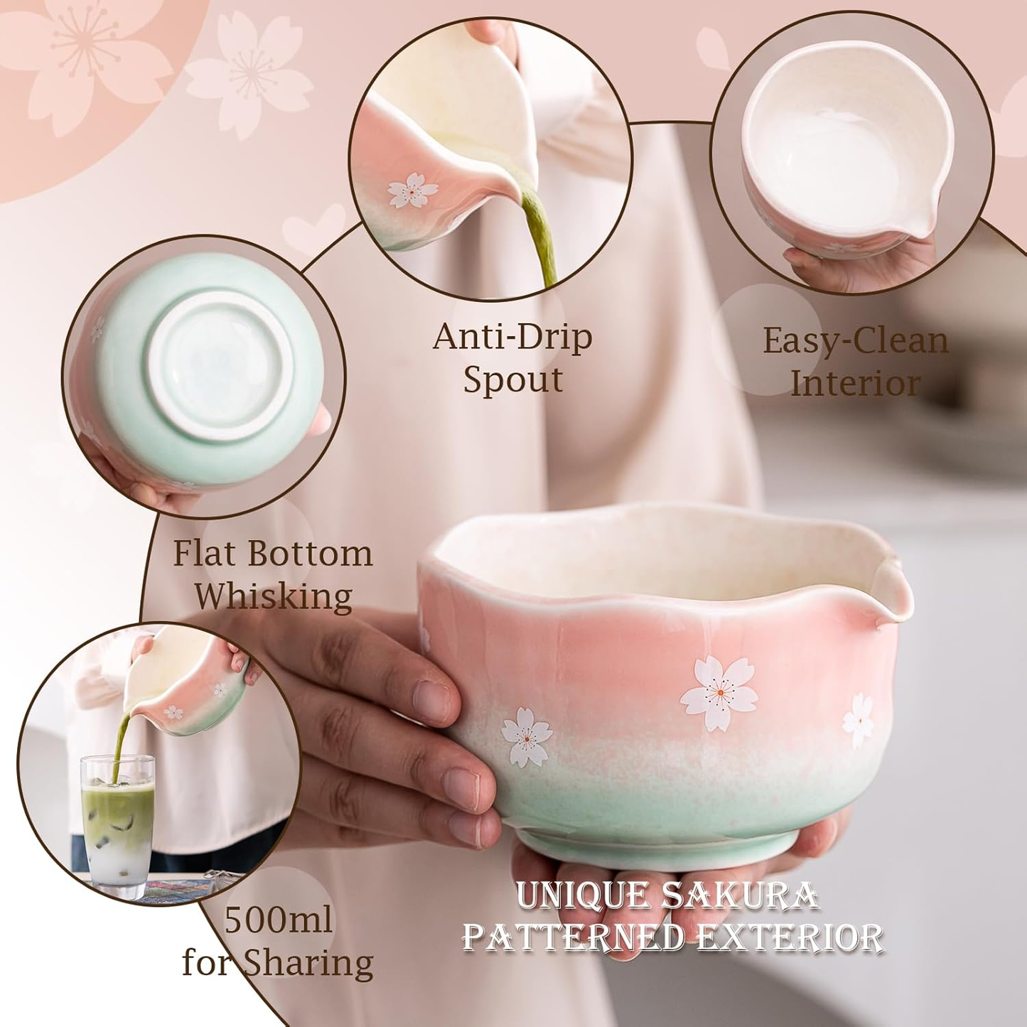 Sakura Matcha Set 500ml