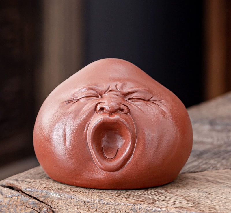 Funny Yawning Zisha Teapet