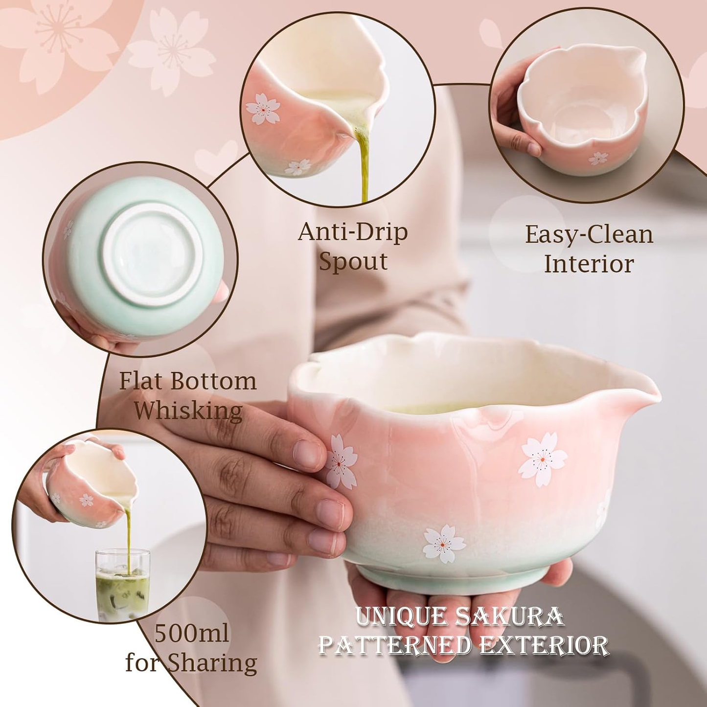 Sakura Matcha Set 500ml