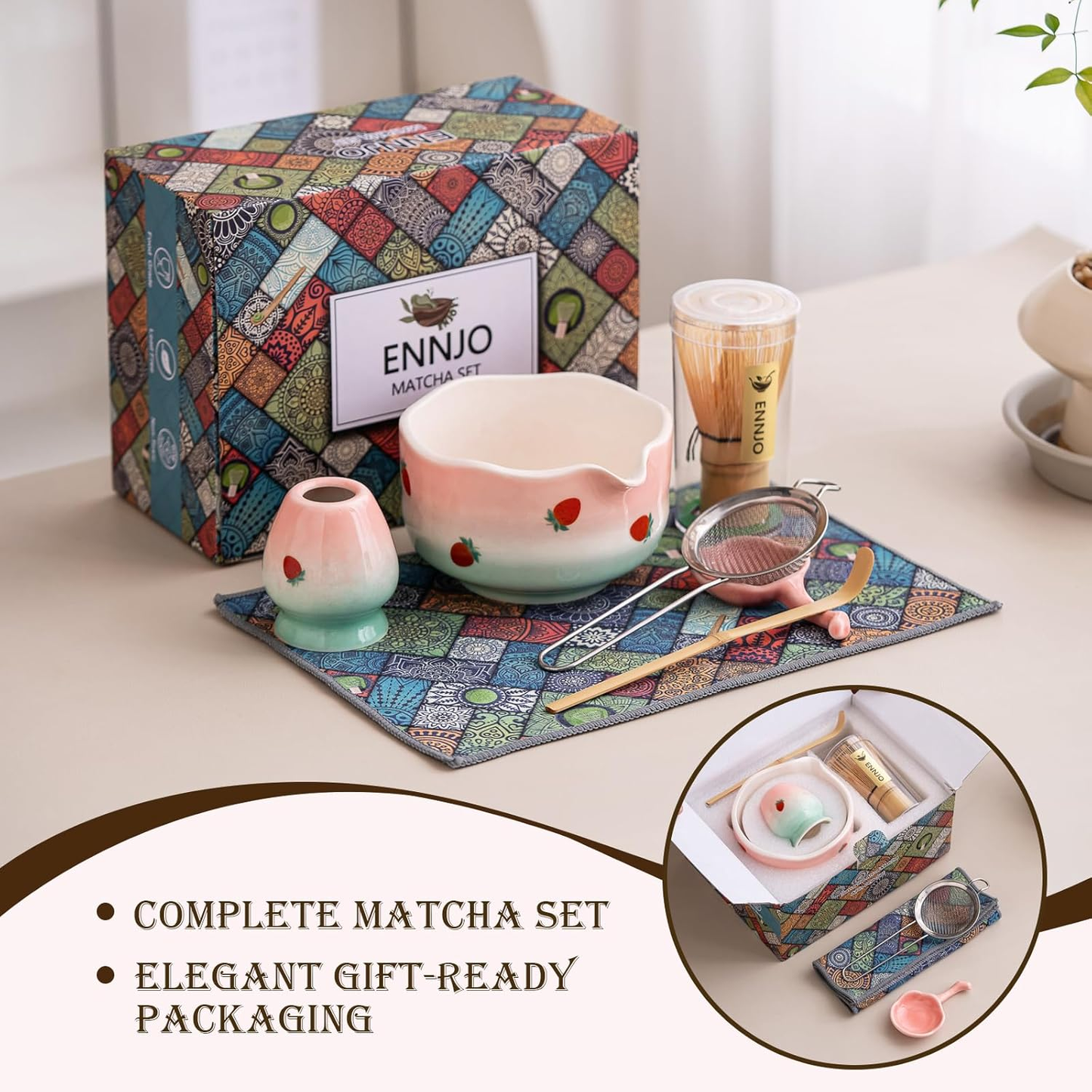 Strawberry Matcha Set 500ml