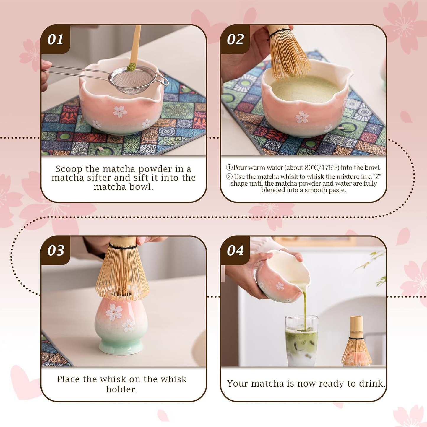 Sakura Matcha Set 500ml