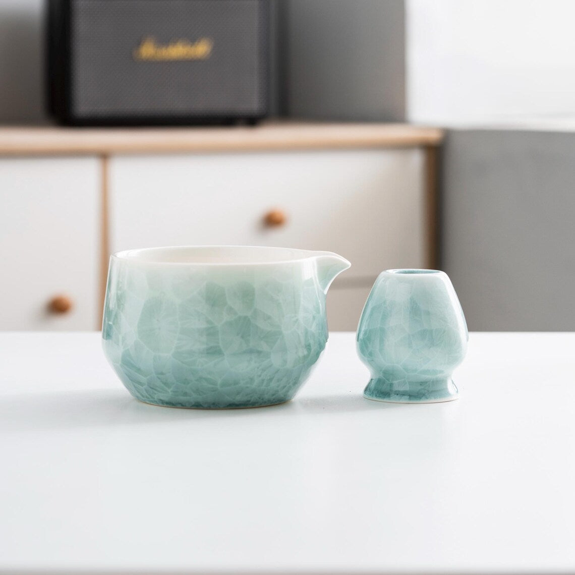 Crystal Flower Matcha Set 550ml