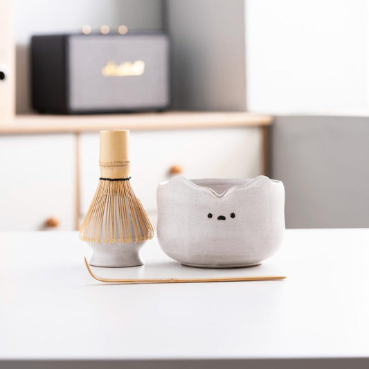 White Bear Matcha Set 600ml