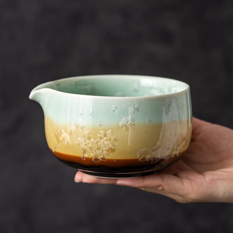 Crystalline Glaze Matcha Set 450ml