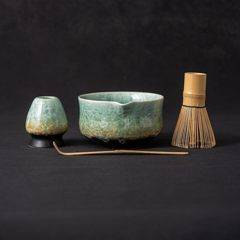 Crystalline Glaze Matcha Set 500ml