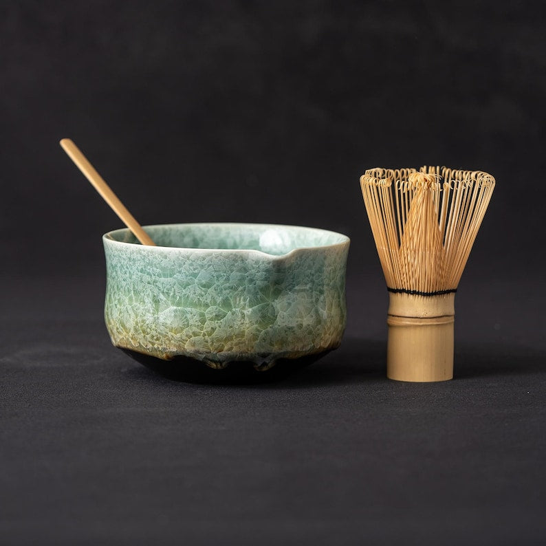 Crystalline Glaze Matcha Set 500ml