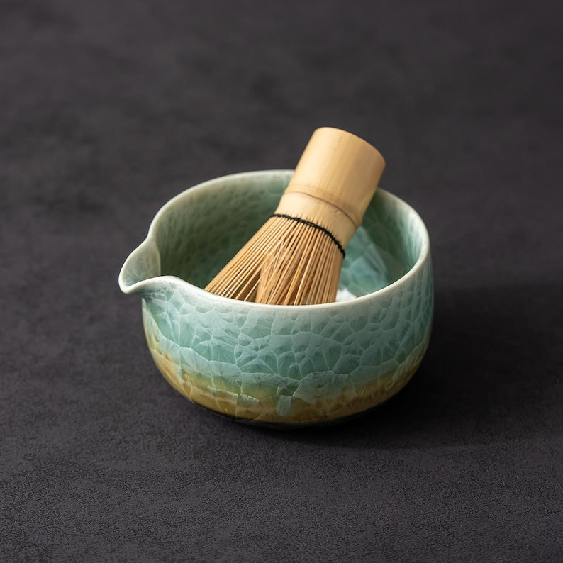 Crystalline Glaze Matcha Set 450ml