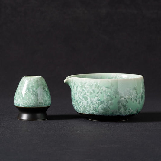 Crystalline Glaze Matcha Set 450ml