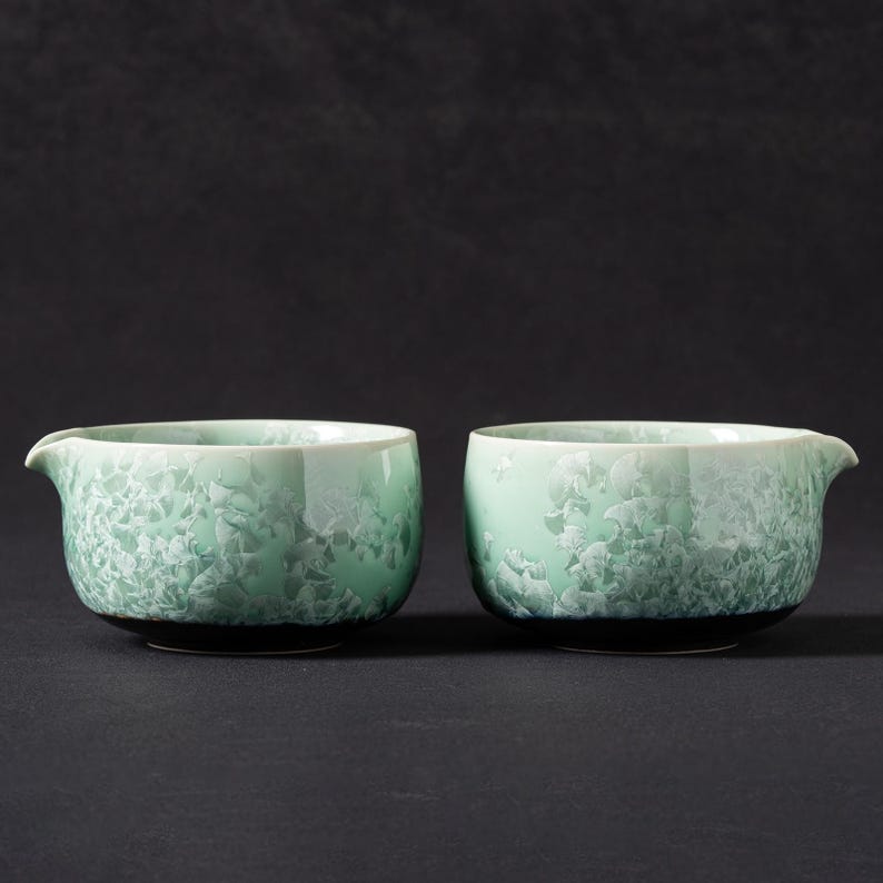 Crystalline Glaze Matcha Set 450ml