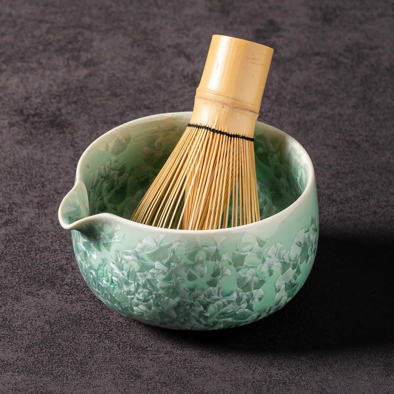 Crystalline Glaze Matcha Set 450ml