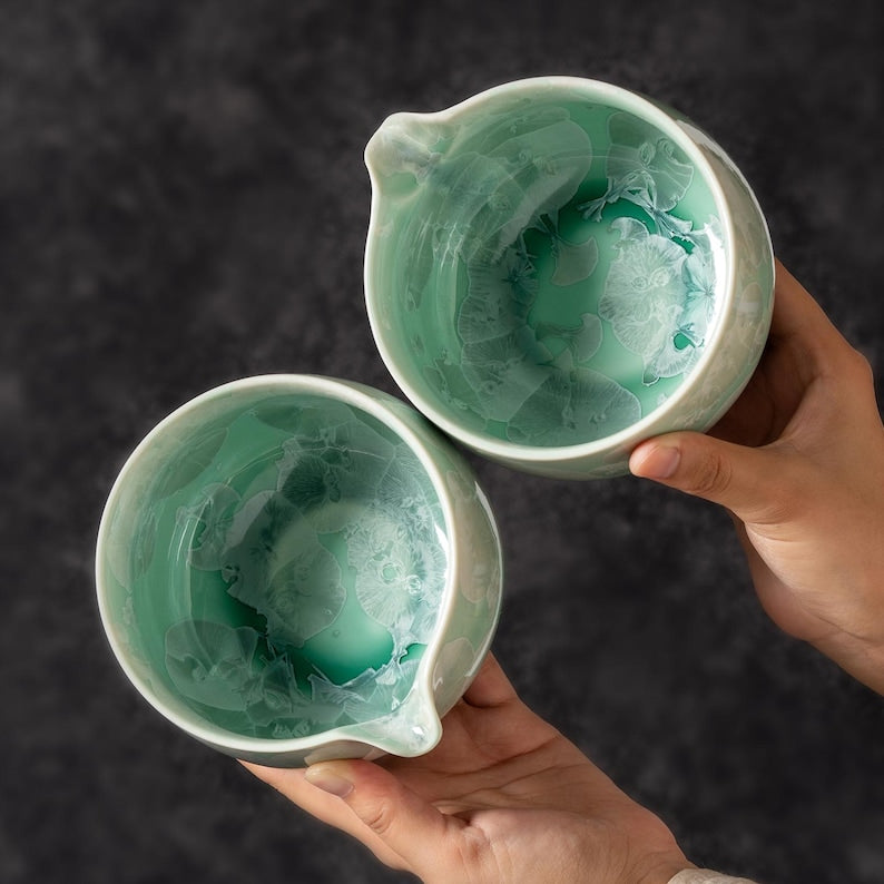 Crystalline Glaze Matcha Set 450ml