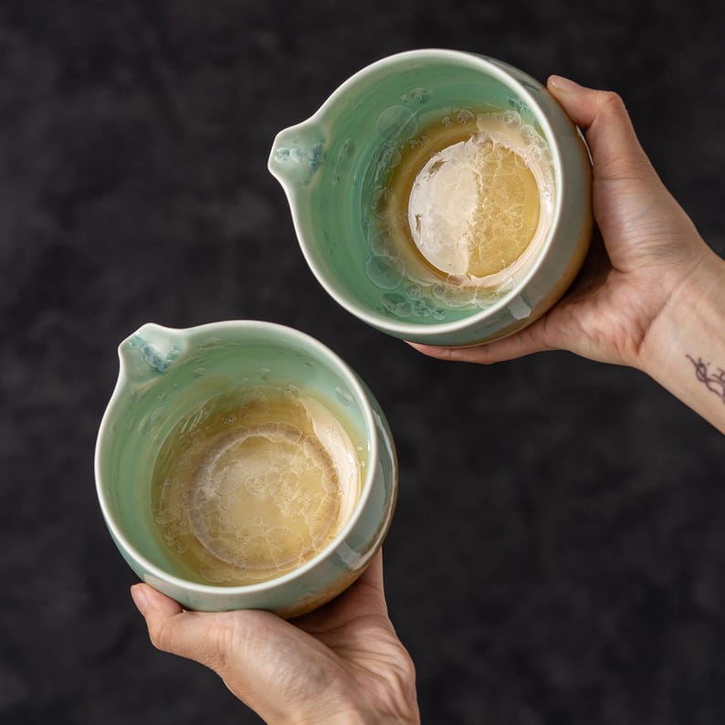 Crystalline Glaze Matcha Set 450ml