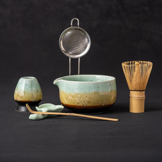 Crystalline Glaze Matcha Set 450ml
