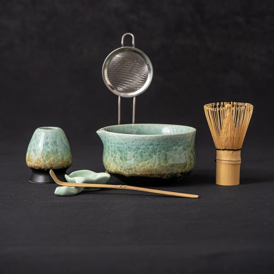 Crystalline Glaze Matcha Set 500ml