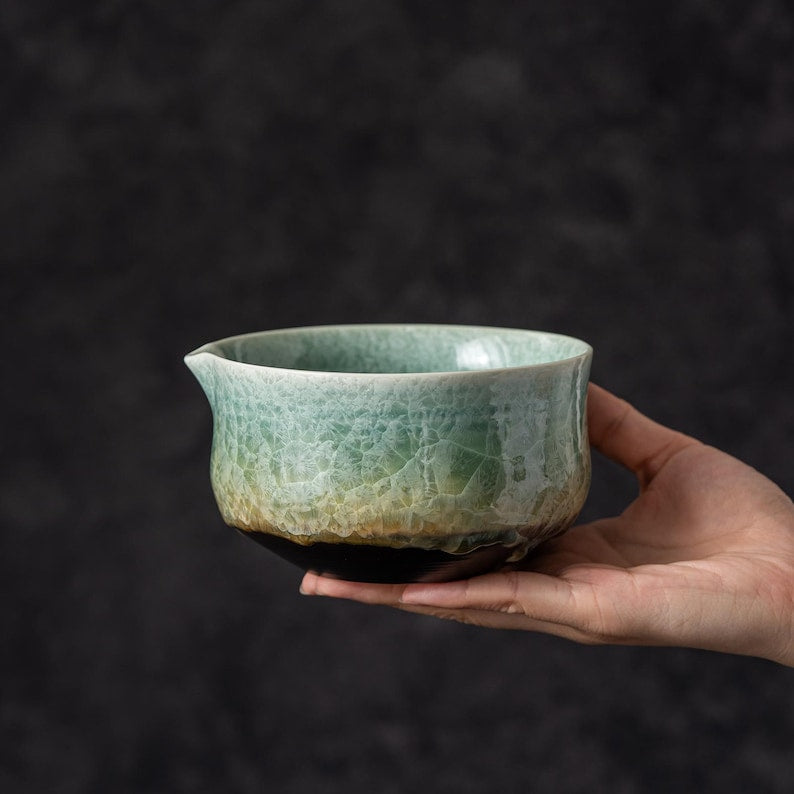 Crystalline Glaze Matcha Set 500ml