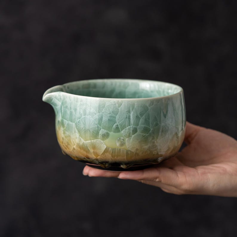 Crystalline Glaze Matcha Set 450ml