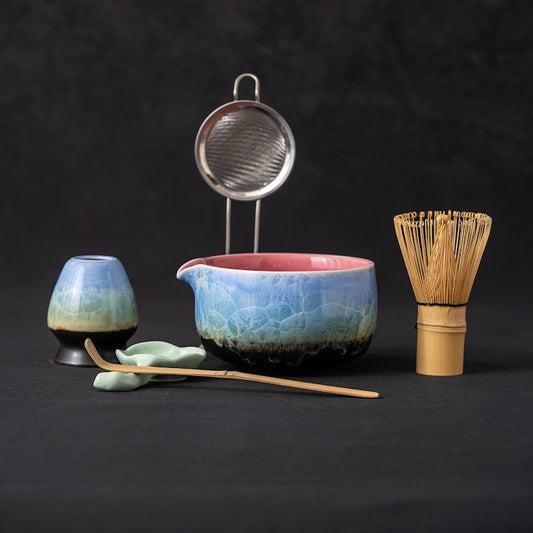 Crystalline Glaze Matcha Set 450ml