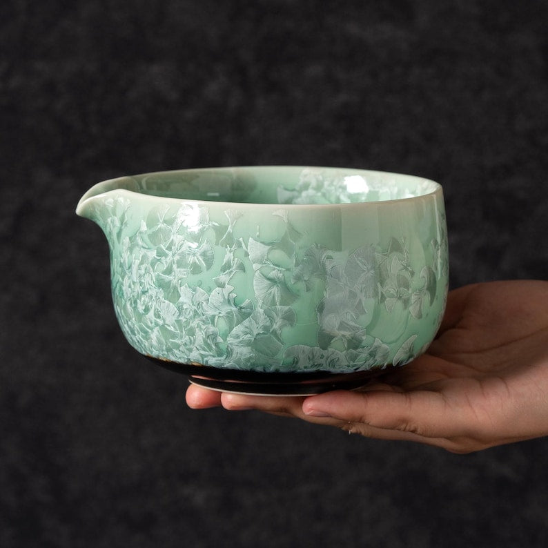 Crystalline Glaze Matcha Set 450ml