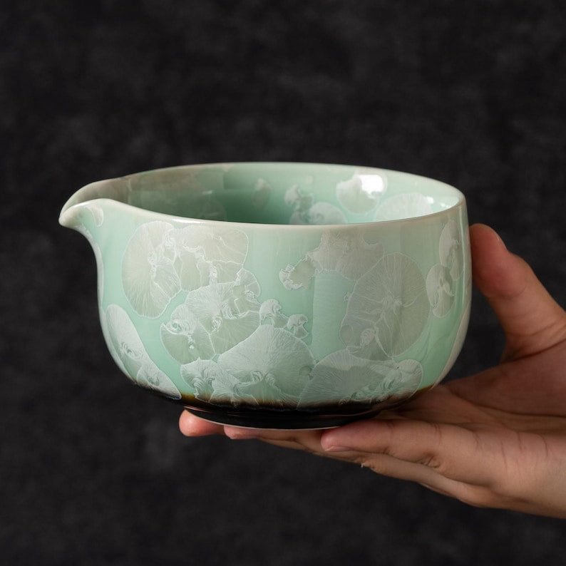 Crystalline Glaze Matcha Set 450ml