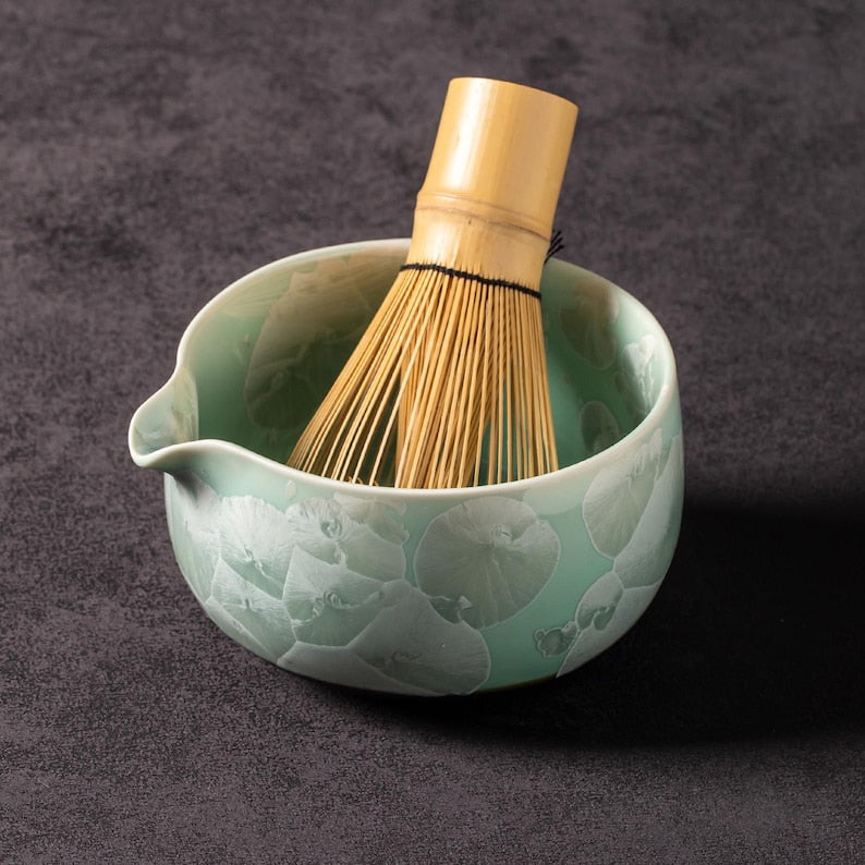 Crystalline Glaze Matcha Set 450ml