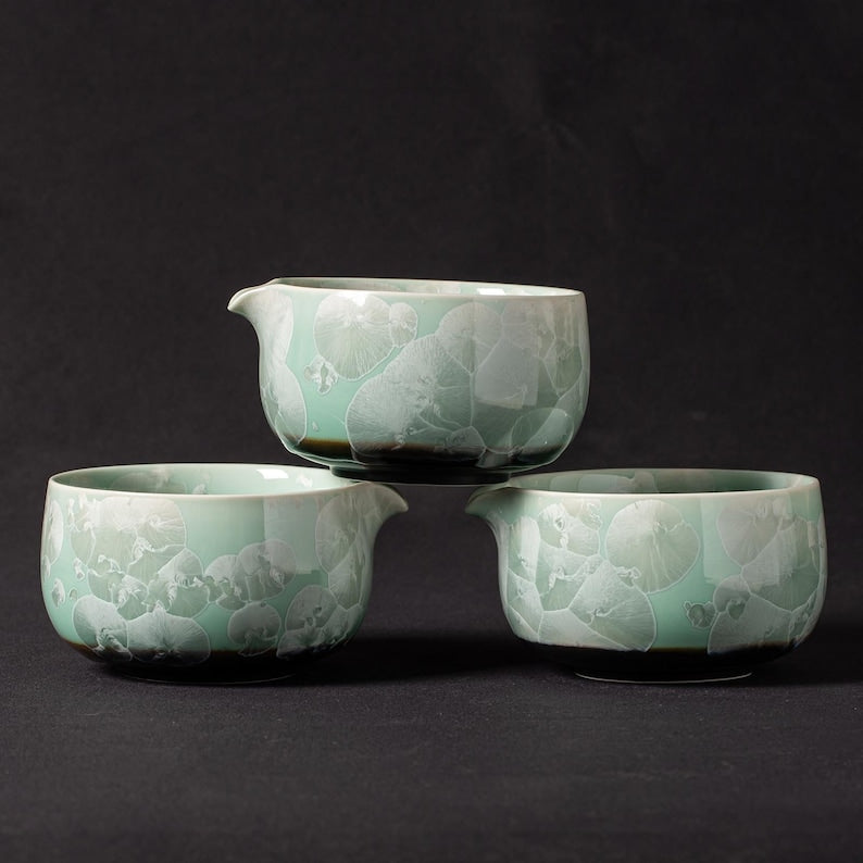Crystalline Glaze Matcha Set 450ml