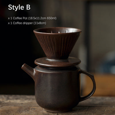 Coffee Dripper and Coffee Pot 650ml